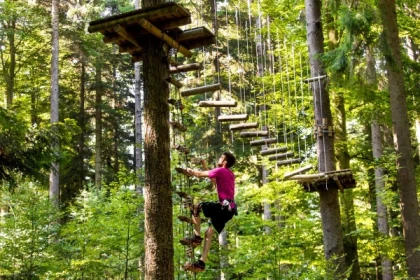 High rope course and zip lines - Parc Alsace Aventure - Bonjour Alsace