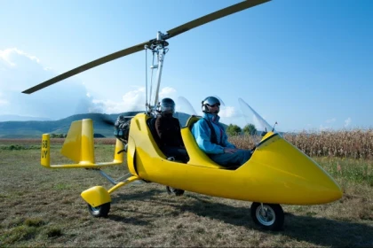 Custom Flight in a microlight autogyro - Bonjour Alsace