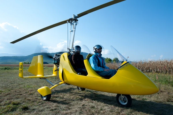 First flight in a microlight autogyro - Bonjour Alsace