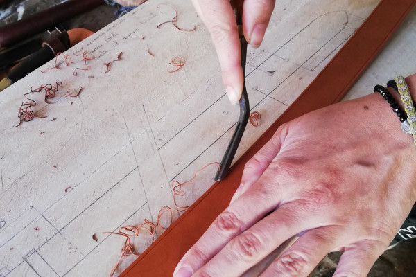 First attempts at leather crafting - Bonjour Alsace