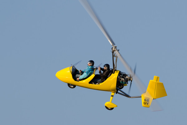 Custom Flight in a microlight autogyro - Bonjour Alsace